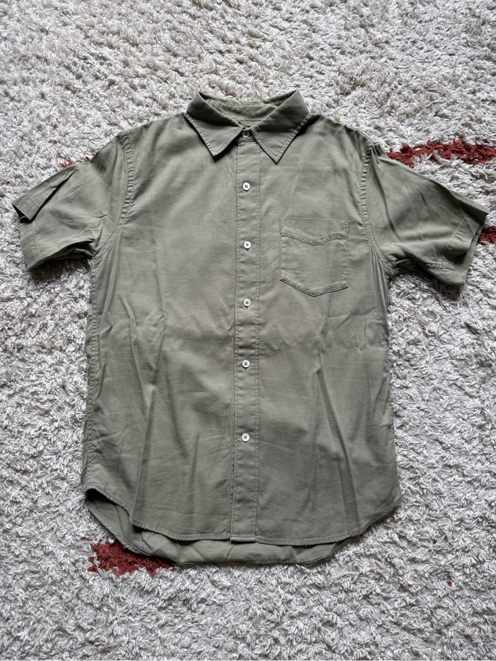 Buck Mason Short-Sleeve Draped Twill Shirt